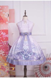 Ichigo Mikou Night Sakura Water Lantern Qipao Style JSK(Leftovers)